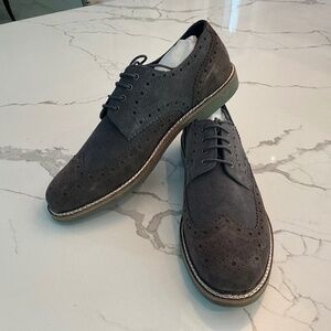 Joseph Abboud Men’s Oxfords in Grey Suede,  Size 13